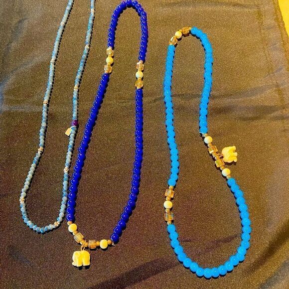 3 short beaded necklaces -FL short - Picture 1 of 6